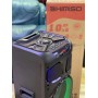 Колонка аккумуляторная KIMISO QS-1010 BT partybox c радиомикрофоном 2x10 дюймов (300W/USB/BT/FM/TWS)