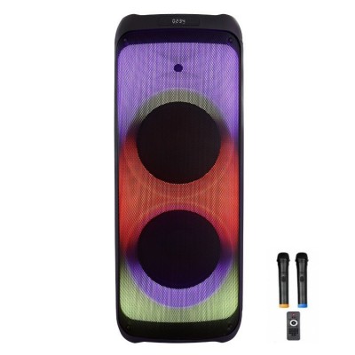 Колонка аккумуляторная Partybox Temeisheng Feiyang c радиомикрофонами (400W/USB/BT/FM/TWS)