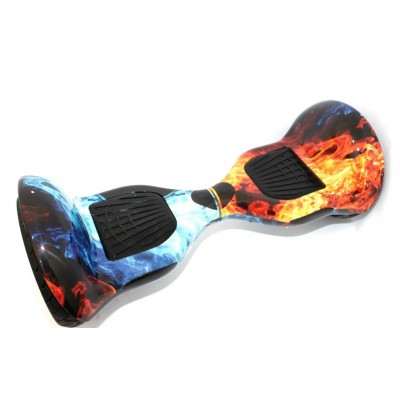 Гироскутер Elite Lux 10" дюймов цвет огонь и лед, самоболанс, подсветка колес