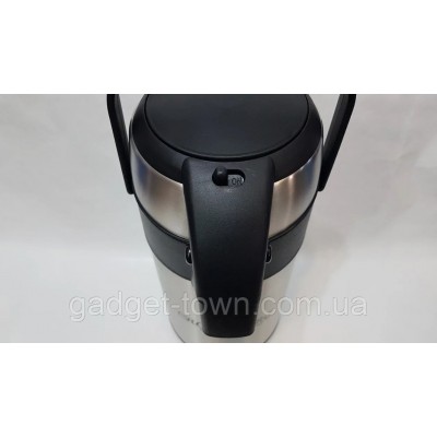 Термос помповий нержавейка Crownberg CB 3L