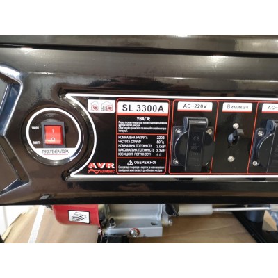Генератор бензиновий Solaris SL-3300 3.3 кВт 7.0л.с.