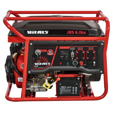 Бензиновый генератор c электростартером Vitals JBS 6.0ba (6,5 Квт)