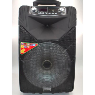 Колонка акуммуляторная Rock Music PRO 15 дюймов с радиомикрофоном 150W (FM/USB/Bluetooth)