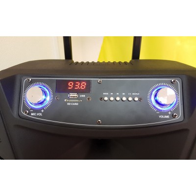 Колонка акуммуляторная Rock Music PRO 15 дюймов с радиомикрофоном 150W (FM/USB/Bluetooth)
