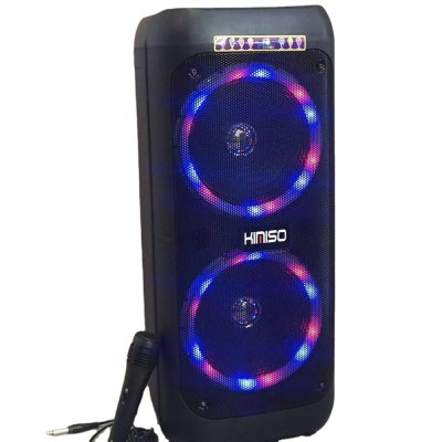 Колонка аккумуляторная KIMISO Partybox QS-82 c микрофоном (150W/USB/BT/FM/TWS)