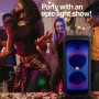 Колонка аккумуляторная Partybox Rave 80 c радиомикрофоном (200W/USB/BT/FM/TWS)