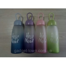 Бутылка для воды Hello Master 350 мл (СТЕКЛО)