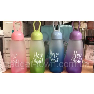 Бутылка для воды Hello Master 350 мл (СТЕКЛО)