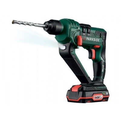 Аккумуляторный перфоратор 20 Вольт Parkside® PERFORMANCE с аккумулятором в Кейсе