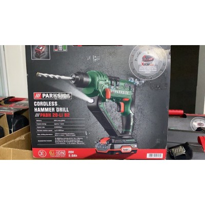 Аккумуляторный перфоратор 20 Вольт Parkside® PERFORMANCE с аккумулятором в Кейсе