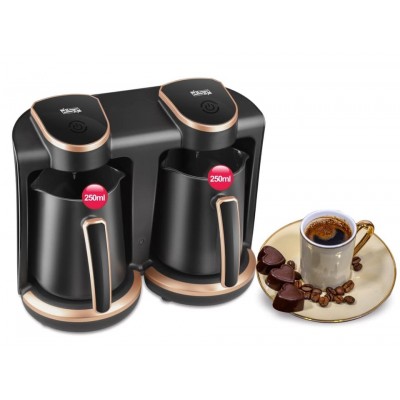 Кофеварка DSP KA-3049 400W+400W с защитой от перелива на две чашки