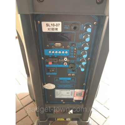 Портативная колонка с микрофонами Langting SL1007 (120W/USB/Bt/Fm)