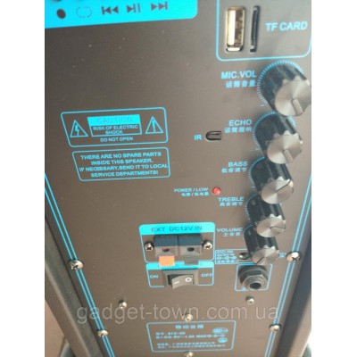Портативная колонка A 12-40 с радиомикрофоном / 120W (USB/Bluetooth/Пульт)