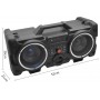 Портативный Бумбокс колонка Leisound partybox c радиомикрофоном (80W/USB/BT/FM/)