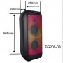 Колонка аккумуляторная Partybox Temeisheng Feiyang c радиомикрофонами (150W/USB/BT/FM/TWS)