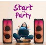 Колонка аккумуляторная Partybox Temeisheng Feiyang c радиомикрофонами (150W/USB/BT/FM/TWS)