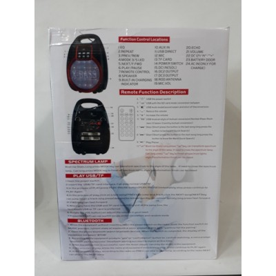 Колонка Golon RX-810 BT Bluetooth, радиомикрофон, пульт, светомузика