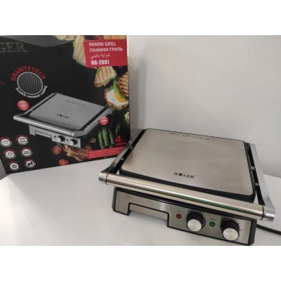 Контактный гриль прижимной электрический с таймером Haeger 2800W (HG-2681)