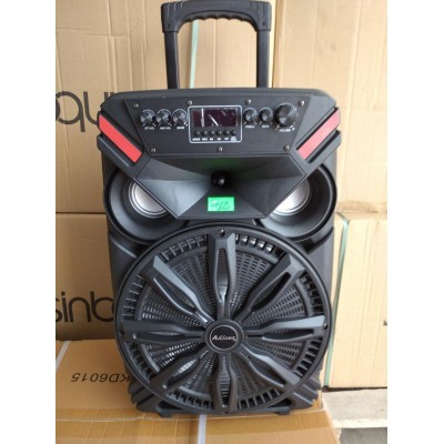 Портативна колонка UF-1718 із радіомікрофоном 120W (FM/USB/Bluetooth/12V)