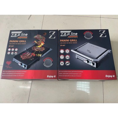 Контактный гриль прижимной электрический с таймером Zepline Original 3500W