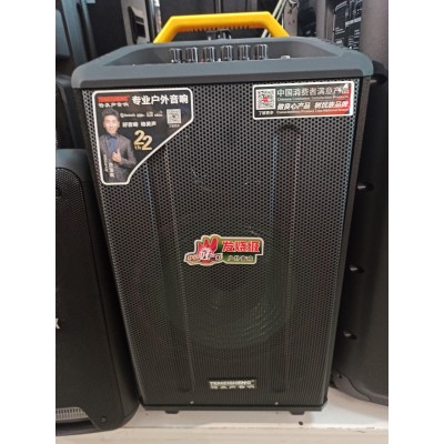 Колонка акумуляторная Temeisheng QX-1214 комбоусилитель USB/FM/Bluetooth с радиомикрофонами