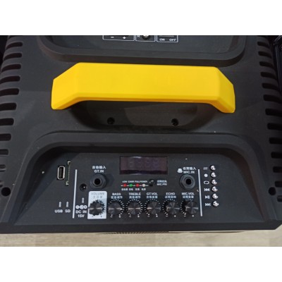 Колонка акумуляторная Temeisheng QX-1214 комбоусилитель USB/FM/Bluetooth с радиомикрофонами
