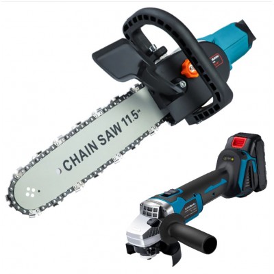 Аккумуляторная болгарка с насадкой пила (2в1) Makita DGA504 в Кейсе с пилой 11.5 дюйма