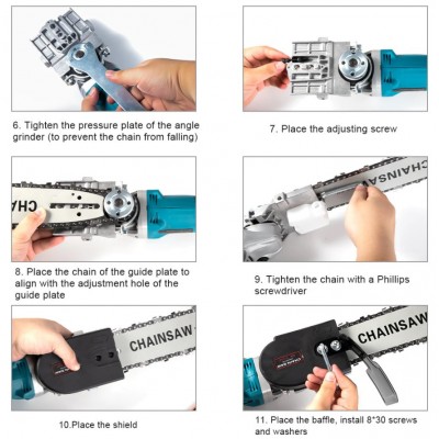 Аккумуляторная болгарка с насадкой пила (2в1) Makita DGA504 в Кейсе с пилой 11.5 дюйма
