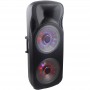 Активная колонка с радиомикрофонами Temeisheng A15-15 Party (USB/Bluetooth/Аккуммулятор) LED посдветка