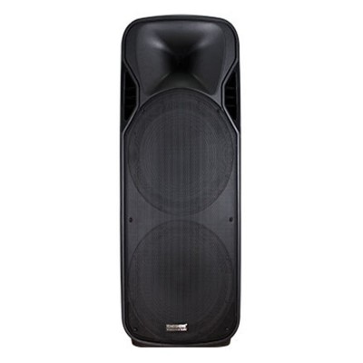 Активная колонка с радиомикрофонами Temeisheng A15-15 Party (USB/Bluetooth/Аккуммулятор) LED посдветка
