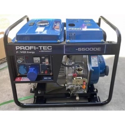 Генератор дизельный 5.5 кВт медная обмотка PROFI-TEC с электростартером