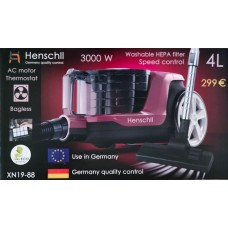 Пылесос контейнерный Henschll XN19-88 колбовый 4L без мешка (3000Вт)