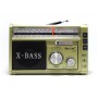 Радиоприёмник колонка с радио FM USB MicroSD и фонариком Golon RX-381 Gold на аккумуляторе