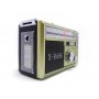 Радиоприёмник колонка с радио FM USB MicroSD и фонариком Golon RX-381 Gold на аккумуляторе