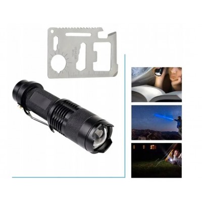 Набор для выживания 18 в 1 с контейнером 18 см x 11 см x 5 см (мултитол)