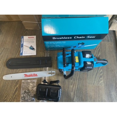 Аккумуляторная пила Makita DUC 4002 два АКБ (80 вольт 4 Аh) бесщеточный двигатель, шина 40 см