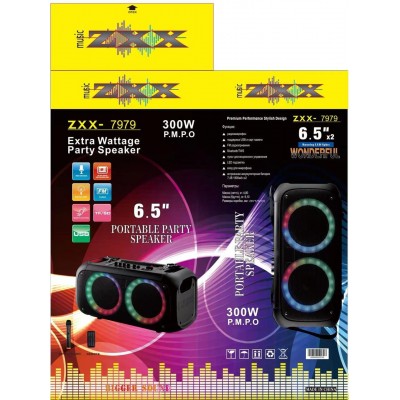 Портативный Бумбокс Soundmax On-The-Go ZXX-7979 c радиомикрофоном