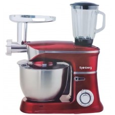 Кухонный комбайн Rainberg RB 8080 3 в 1 Тестомес Мясорубка Блендер (красный)