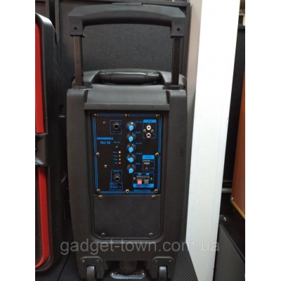 Колонка аккумуляторная с радиомикрофонами TMG ORIGINAL Soundmax SM-08 (Bluetooth/USB/SD)