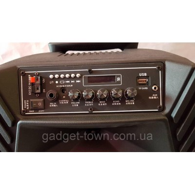 Акустика портативная A12-8 с радиомикрофонами 200W (FM/USB/Bluetooth)