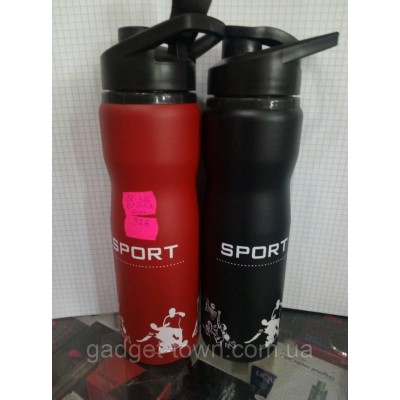 Бутылка спортивная с трубочкой, 750 мл