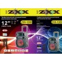 Акустическая аккумуляторная ZXX-1209 колонка 12 дюймов с микрофоном (USB/FM/BT/LED) 150 Вт