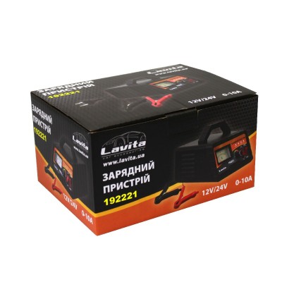 Зарядное устройство для автомобильного аккумулятора Lavita 12-24V, 10A