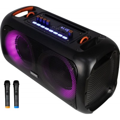 Портативный Бумбокс Temeisheng Soundmax TMS-6616 + 2 радиомикрофона