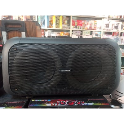 Портативный Бумбокс Temeisheng Soundmax TMS-6616 + 2 радиомикрофона
