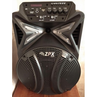 Колонка аккумуляторная 15 дюймов с микрофоном ZPX-7783/150W (USB/FM/Bluetooth/TWS)