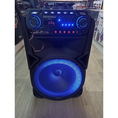 Колонка аккумуляторная с радиомикрофонами TMG ORIGINAL Soundmax SM-012 (Bluetooth/USB/SD)