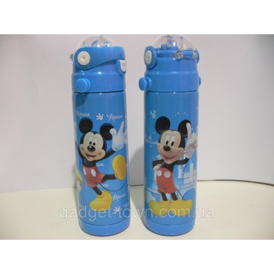 ТЕРМОС МЕТАЛЛИЧЕСКИЙ Микки Маус 500 мл.