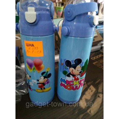 ТЕРМОС МЕТАЛЛИЧЕСКИЙ Микки Маус 500 мл.