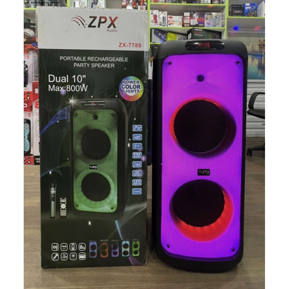 パーティースピーカー Купить Колонка аккумуляторная ZPX ZX-7789 partybox c